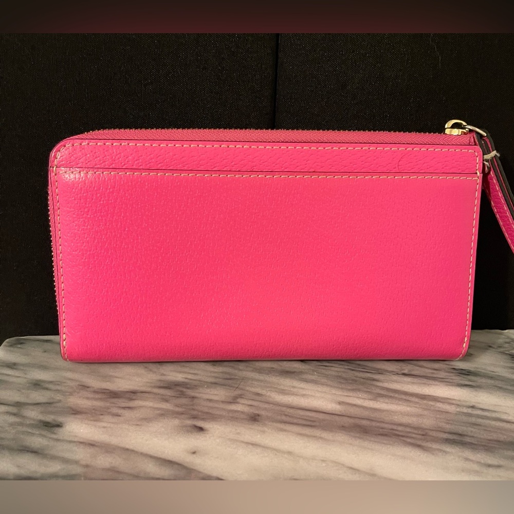 Kate Spade Leather Wristlet Wallet Layton
Wellesley Bright Hot Pink EUC - Picture 2 of 8